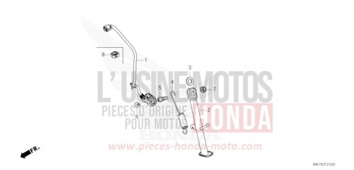 BEQUILLE LATERALE CB650RAR de 2025